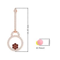 Fashion Circle Cluster Earrings
