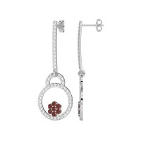 Fashion Circle Cluster Earrings