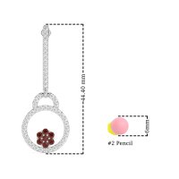 Fashion Circle Cluster Earrings