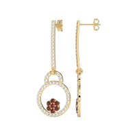 Fashion Circle Cluster Earrings