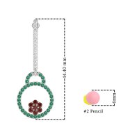 Fashion Circle Cluster Earrings