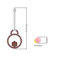 Fashion Circle Cluster Earrings