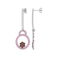 Fashion Circle Cluster Earrings
