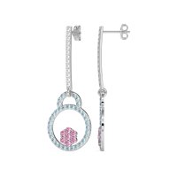 Fashion Circle Cluster Earrings