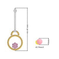 Fashion Circle Cluster Earrings