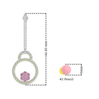 Fashion Circle Cluster Earrings