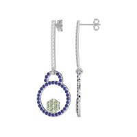 Fashion Circle Cluster Earrings