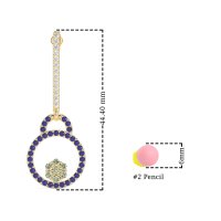 Fashion Circle Cluster Earrings