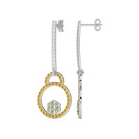 Fashion Circle Cluster Earrings