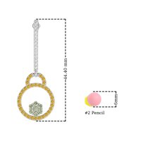 Fashion Circle Cluster Earrings