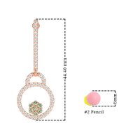 Fashion Circle Cluster Earrings