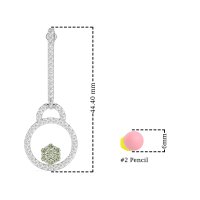 Fashion Circle Cluster Earrings