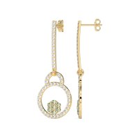 Fashion Circle Cluster Earrings