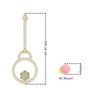 Fashion Circle Cluster Earrings