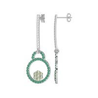 Fashion Circle Cluster Earrings