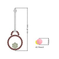 Fashion Circle Cluster Earrings