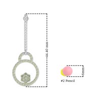 Fashion Circle Cluster Earrings