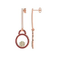 Fashion Circle Cluster Earrings