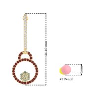 Fashion Circle Cluster Earrings