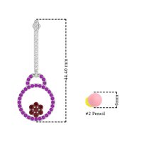 Fashion Circle Cluster Earrings