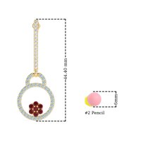 Fashion Circle Cluster Earrings
