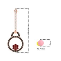 Fashion Circle Cluster Earrings