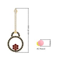 Fashion Circle Cluster Earrings