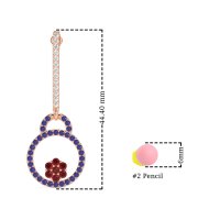 Fashion Circle Cluster Earrings