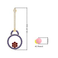 Fashion Circle Cluster Earrings