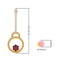 Fashion Circle Cluster Earrings