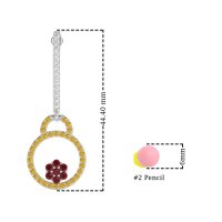 Fashion Circle Cluster Earrings