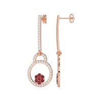 Fashion Circle Cluster Earrings