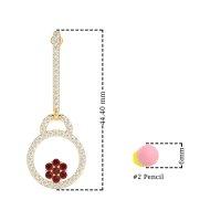 Fashion Circle Cluster Earrings