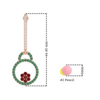 Fashion Circle Cluster Earrings