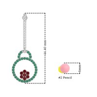 Fashion Circle Cluster Earrings