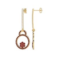 Fashion Circle Cluster Earrings
