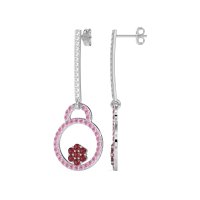 Fashion Circle Cluster Earrings