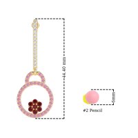 Fashion Circle Cluster Earrings