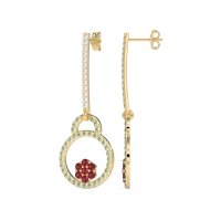 Fashion Circle Cluster Earrings