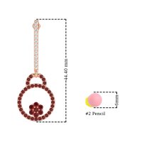 Fashion Circle Cluster Earrings