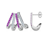 Multi-Row Huggie Earrings
