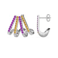 Multi-Row Huggie Earrings