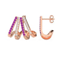 Multi-Row Huggie Earrings