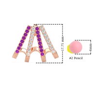 Multi-Row Huggie Earrings