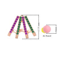 Multi-Row Huggie Earrings