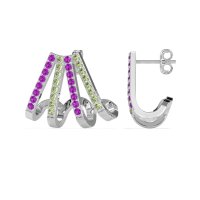 Multi-Row Huggie Earrings