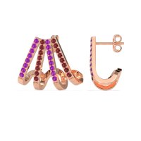 Multi-Row Huggie Earrings
