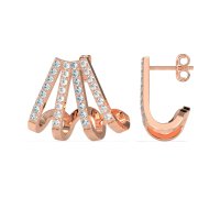 Multi-Row Huggie Earrings