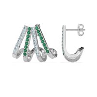 Multi-Row Huggie Earrings