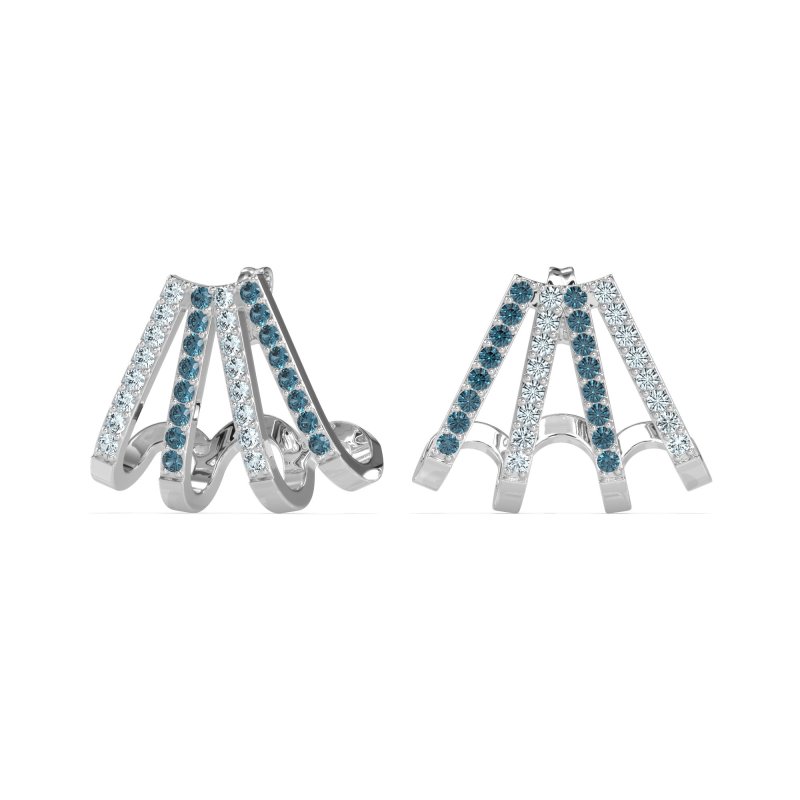 Multi-Row Huggie Earrings